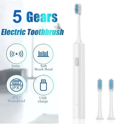 2026 cepillo de dientes eléctrico sónico mejorado IPX7Waterproof cepillo sónico inteligente cepillo de dientes blanqueador ultrasónico para cepillos de dientes
