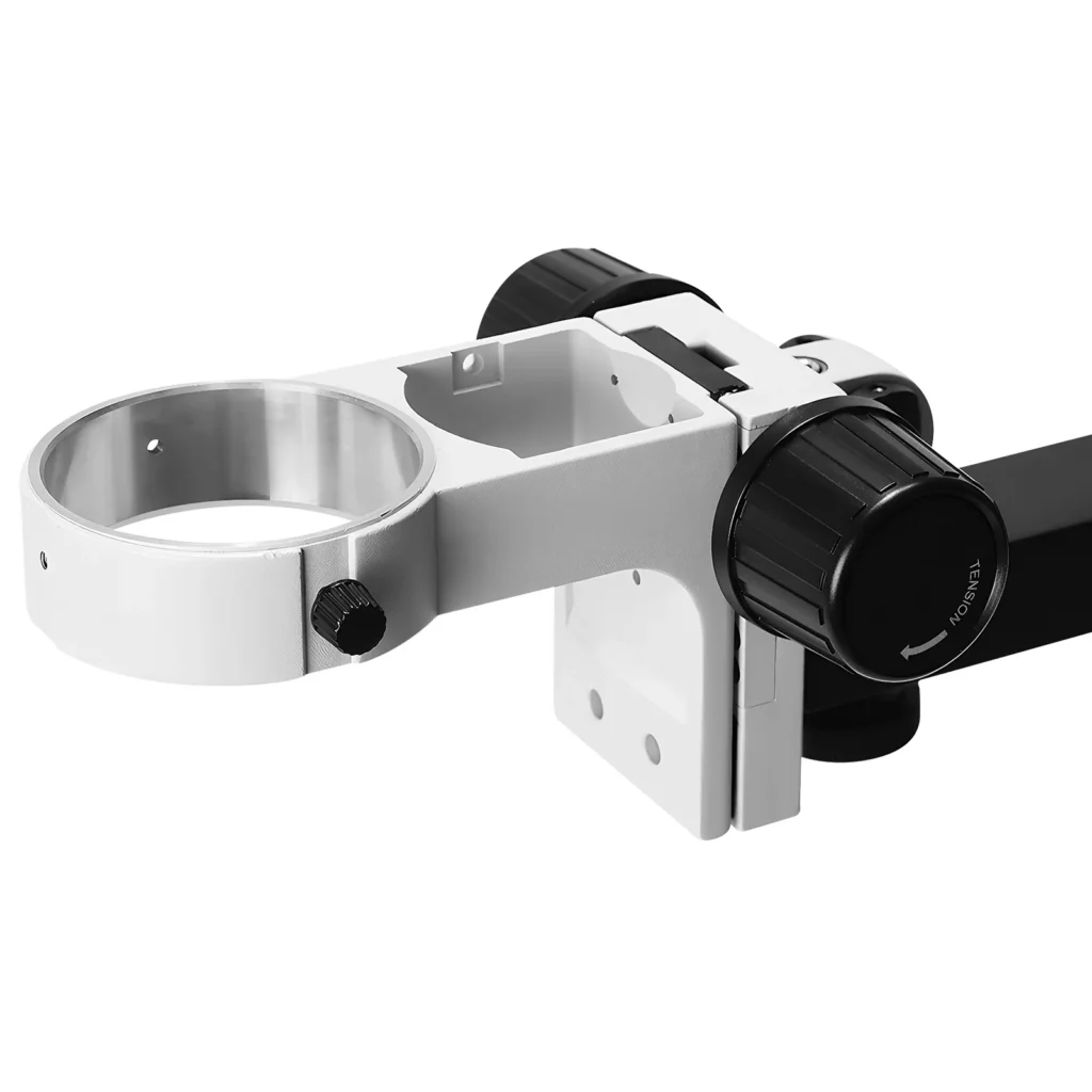 Soporte universal para microscopio con clip de mesa Soporte para microscopio de aleación de aluminio ajustado hacia arriba y hacia abajo para microscopios estéreo