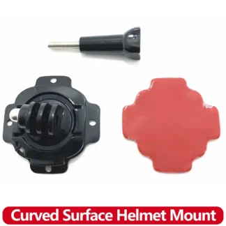 Soporte de Base de montaje para casco de superficie curva para Gopro Hero 13 12 11 10 9 8 7 AKASO insta360 SJCAM DJI Osmo accesorios de Cámara de Acción