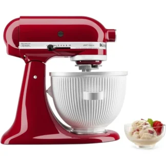 Accesorio para máquina de helado KitchenAid para batidora de pie 2 cuartos KSMICM blanco