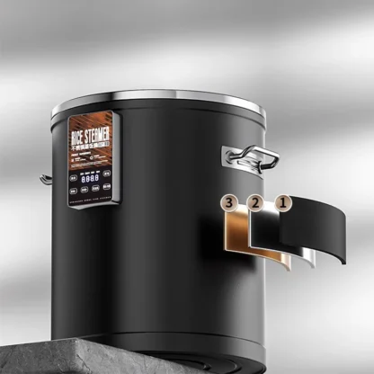 Vaporizador de arroz eléctrico inteligente, vaporizador eléctrico comercial de gran capacidad de 45L, armario de arroz, barril de madera