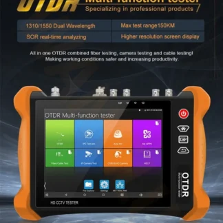 Probador ipc + AHD + CVI + prueba de cámara TVI + entrada y salida HDMI 4K + trazador de cable digital + prueba de longitud de onda dual OTDR 1310/1550