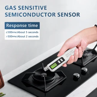 Detector de fugas de Gas Combustible, Gas Natural CO CH4 C2H6, Detector de alarma de Alcohol GLP, analizador profesional con alarma Visual Audible