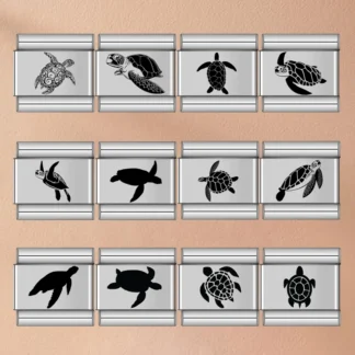 Pulseras con dijes láser, dijes de tortugas marinas, eslabones italianos aptos para módulo de 9mm, fabricación DIY de acero inoxidable, joyería bohemia de moda de verano