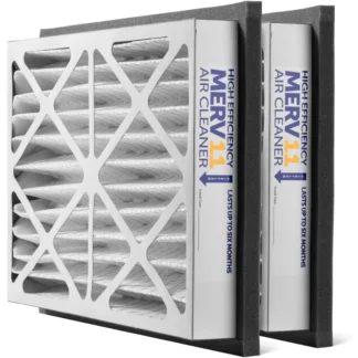 Zephyr 24x24x3 VGF Merv 11 Filtros limpiadores de aire plisados para rejillas de aire de retorno Caja de 2