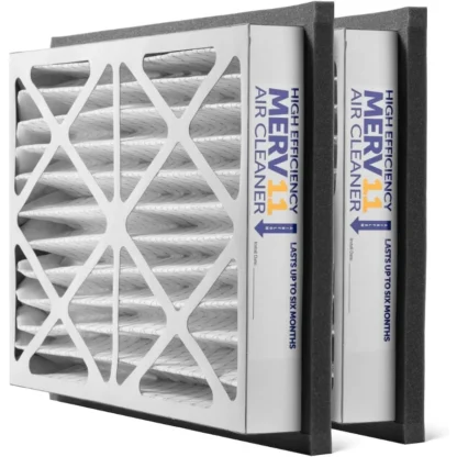 Zephyr 24x24x3 VGF Merv 11 Filtros limpiadores de aire plisados para rejillas de aire de retorno Caja de 2