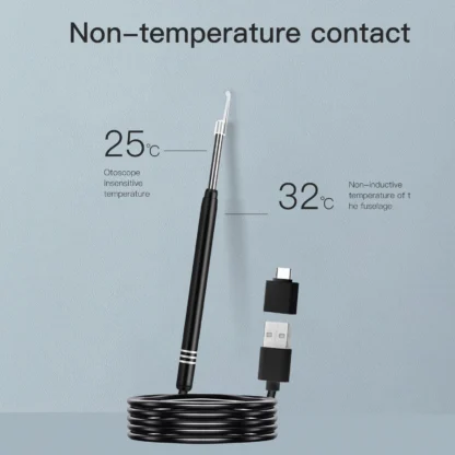 3,9mm 3 en 1 usb EarPick endoscopio cámara eliminación de cera de oído otoscopio inspección 3 en 1 USB cámara de oído