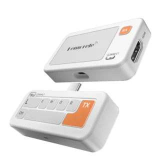 Lemorele-transmisor y receptor inalámbricos tipo C a HDMI, transceptor de vídeo de 50m, extensor inalámbrico para reuniones/enseñanzas/hogar