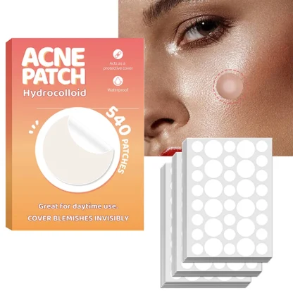 540 Uds cuidado de la piel de la cara parche para espinillas de acné Invisible curación profesional absorbente pegatina de punto que cubre para hombres y mujeres