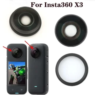 Para Insta360 X3, repuesto de lente de cristal delantera y trasera y anillo circular O de aluminio y Metal para piezas de reparación de cámara Insta360 One X3