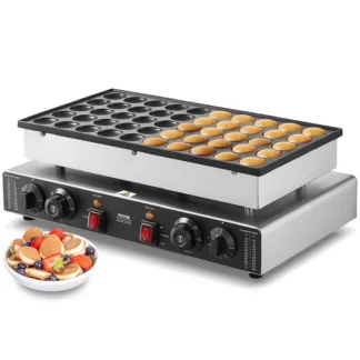 Máquina para Hacer Mini Panqueques Holandeses de 43 mm, 50 Unidades, Comercial, para Dorayaki, 1700 W