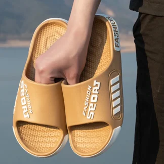 Pantuflas Grandes Talla 48-49 para Hombre, Pantuflas de Verano con Suela Plana para el Hogar, Pantuflas Abiertas para Mujer y Hombre, Sandalias de Playa Ligeras para Parejas