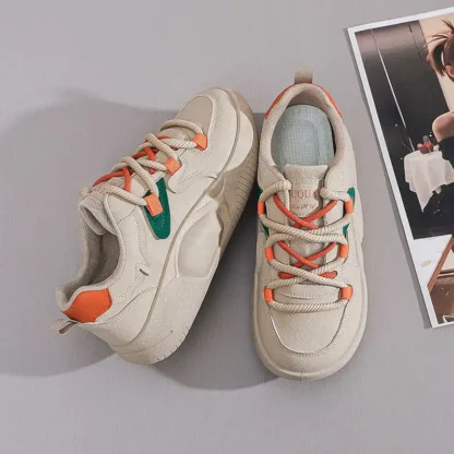 Zapatos de suela plana y suela gruesa para mujer, botas tejidas para novio, zapatillas deportivas de marca de lujo para mujer, salidas para visitantes geniales Tenix