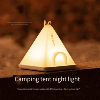 SEWS-luz nocturna para tienda de campaña, luz de ambiente para dormitorio, atenuación, cordón Simple para acampar, herramienta de iluminación de luz de ambiente portátil