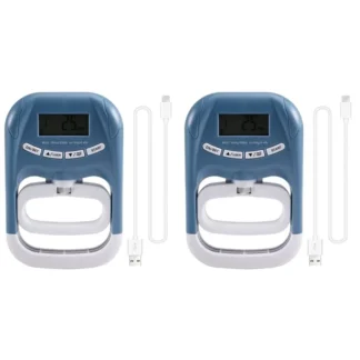 Dinamómetro Digital de Mano ABGI-2X 396Lbs/180Kg EH121, Entrenador de Fuerza de Agarre, Fortalecedor de Agarre para el Hogar y la Escuela, Azul