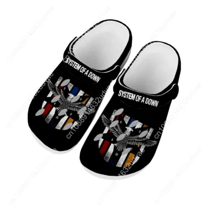 Sistema de sandalias de plumón para hombres, mujeres y adolescentes, zapatos de agua a la moda, zapatillas personalizadas de playa cómodas y transpirables para jardín de Metal pesado
