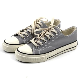 Zapatos de Lona Kemc para Hombre, Primavera-Otoño, Punta Redonda, Suela Plana, con Cordones, Bajos, Casus, con Suela de Go...