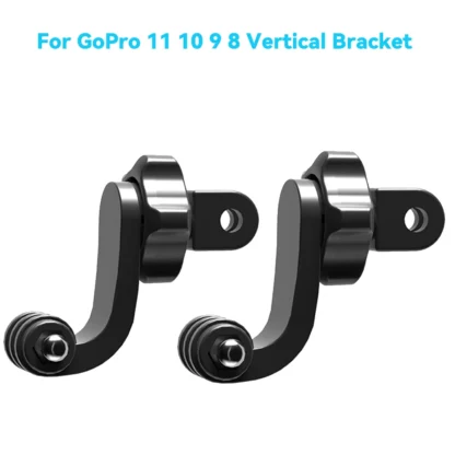 Universal 360 ° Adaptador de soporte Vertical para GoPro 12/11/10/9 SJCAM, soporte de montaje en barbilla para casco de motocicleta, accesorios para Cámara de Acción
