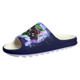 Sandalias de Baño Personalizables con Suela Blanda de la Banda Daft Punk, Zuecos para el Hogar, Zapatos para Caminar sobre el Agua, para Hombres, Mujeres y Adolescentes