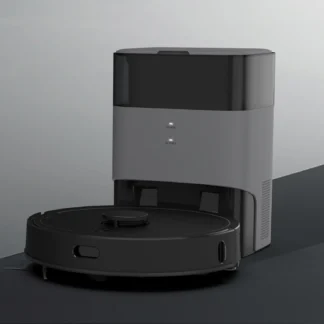 Robot Aspiradora Blanco, Robot de Barrido para Interiores, Alfombras, Pelo de Mascotas, Limpieza del Hogar