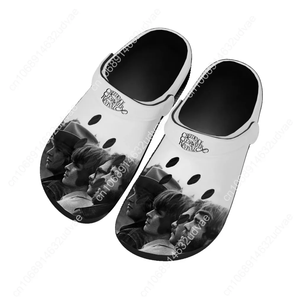 Creedence Clearwater Revival Sandalias Mujeres Adolescentes Hogar Moda Zapato de Agua Jardín Transpirable Confort Playa Zapatillas con Agujero