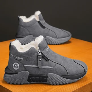 Las botas de nieve de invierno para hombre son cálidas y cómodas, adecuadas para el trabajo y los deportes informales.