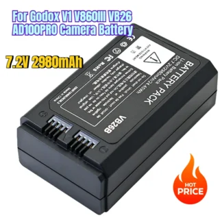 7,2 V 2980 mAh para batería de cámara Godox V1 V860III VB26 AD100PRO