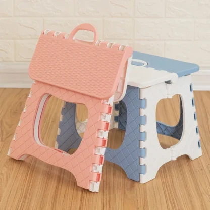 Taburete plegable de plástico grueso, banco pequeño para niños y adultos, sillas plegables portátiles para exteriores, silla pequeña, taburete de puesto