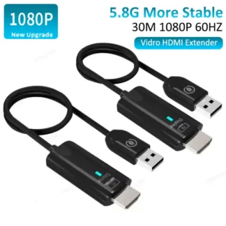 2025 nuevo 1080P 30M inalámbrico HDMI transmisor de vídeo receptor extensor adaptador de pantalla Dongle para proyector de Monitor de TV