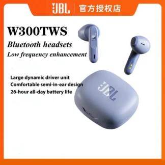 JBL WAVE 300TWS Original auténtico inalámbrico Bluetooth auriculares semi-in-ear estéreo de doble cara IPX4 a prueba de agua batería de larga duración