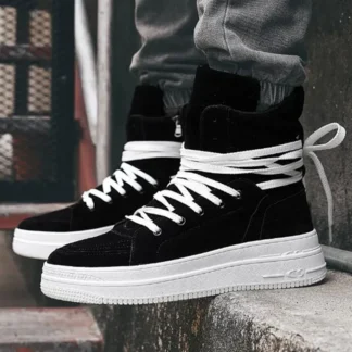 Botas altas de diseñador para Hombre, Botas de moto de lujo para Hombre, zapatos informales de estilo británico, zapatos de marca con cordones para Hombre, Botas para Hombre