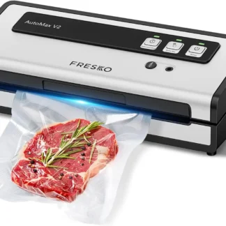 Sellador al vacío automático con succión de 95 kPa, kit de inicio de sellador de alimentos compacto, 10 bolsas para alimentos secos/húmedos, Sous Vide, preparación de comidas