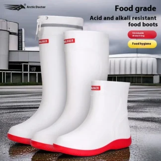 Mono de trabajo químico, zapatos protectores, productos químicos peligrosos, botas de protección resistentes a líquidos, ácido sulfúrico y álcalis