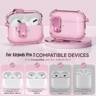 Funda transparente para AirPods Pro 2 3 1 4 4th TPU funda anticaída para auriculares Coque para AirPods Pro 2 2nd Pro2 fundas con cordón