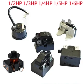 Arrancador de Compresor PTC para Refrigerador y Congelador de 1/2HP, 1/3HP, 1/4HP, 1/5HP, 1/6HP, Arrancador de Martillo Pesado, Protector de Sobrecarga del Compresor