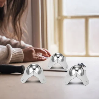 Protector de Esquinas Metálico (4 Piezas) para Cajas de Transporte, Estuches de Almacenamiento, Resistente a Impactos, para Oficina