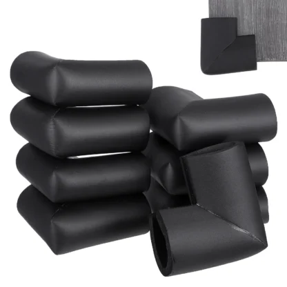 Protector de esquina de muebles, parachoques de espuma en forma de U para marco de cubierta de seguridad de borde, protección antiarañazos, 12 Uds.