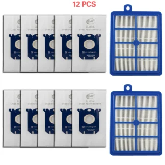 Filtro H12 Hepa y bolsa de filtro de polvo para Philips, piezas de repuesto para aspiradora Robot Electrolux, accesorios