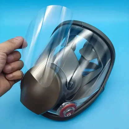 Película protectora antiarañazos para máscara de Gas 6800, respirador, Protector de pantalla de ventana de cara completa, cubierta de máscara de pulverización de pintura