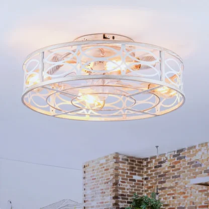 Ventilador de techo con Motor de CC, temporizador de Control remoto, 6 configuraciones de velocidad, Motor Reversible, dormitorio, cocina, sala de estar