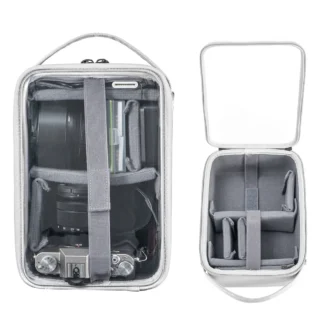 Bolsa transparente para cámara, funda para cámara fotográfica, antiarañazos, multifuncional, bandolera para cámaras de acción