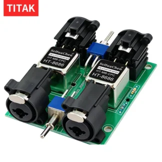 Aislador de Audio XLR Multifuncional, Filtro de Ruido de Audio Profesional RCA, Aislador de Audio Pasivo de 2 Vías, Accesorios para Transmisión en Vivo