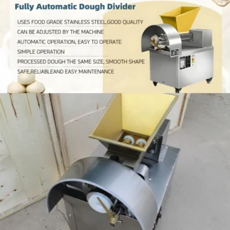 Máquina redondeadora divisora de masa eléctrica de acero inoxidable, cortador de masa automático, máquina para bollos enrollables