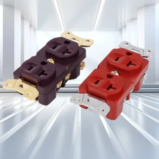 Receptáculo de corriente de CA 20A chapado en oro de cobre de alta calidad, toma de corriente de pared 86 120, Panel de pared distribuidor de energía de EE. UU.