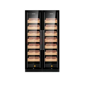 Humidor para Cigarros de Madera de Cedro Multifuncional de 860L, Mini Refrigerador Eléctrico de Acero Inoxidable para Uso Doméstico