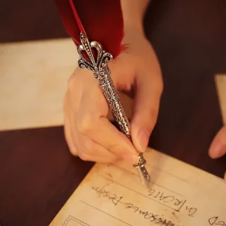 Pluma mágica, pluma de agua de inmersión, bolígrafo de tablero Retro de estilo europeo, bolígrafo decorativo de caligrafía para principiantes, punta de repuesto de cartón