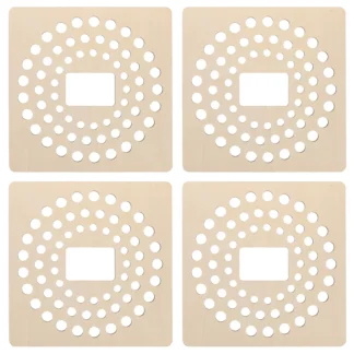 Juego de 4 Tableros de Diseño con Cuentas, Bandeja de Madera para Hacer Joyas, Superficie Ergonómica Antideslizante, Herramienta para Principiantes en la Elaboración de Pulseras