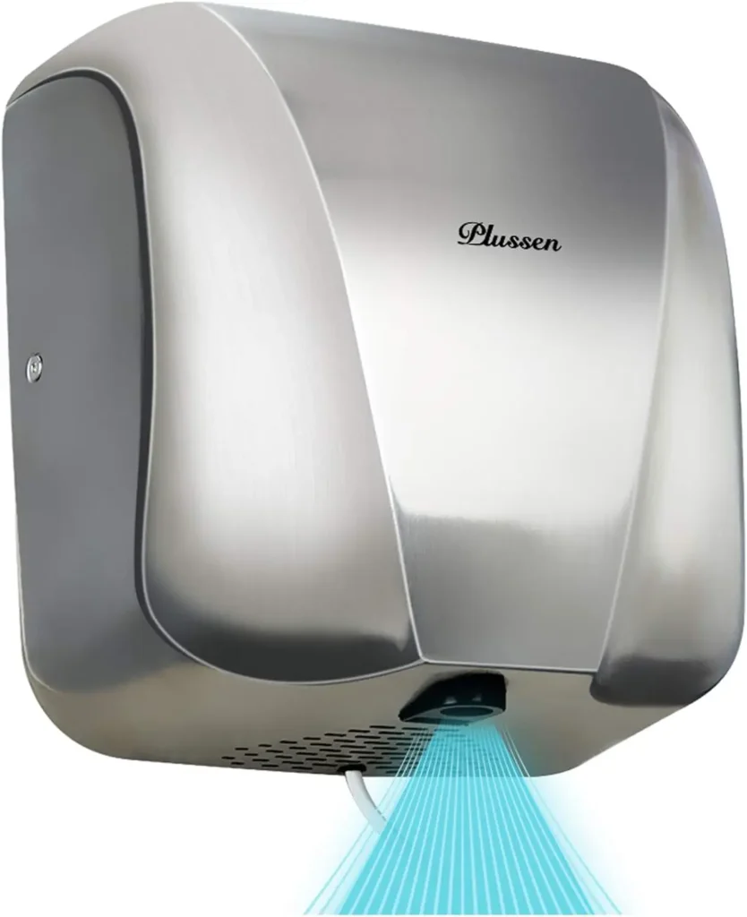 Secadores de Manos Comerciales Automáticos para Baños, 1800W, de Alta Resistencia, Acero Inoxidable, Aire Caliente, Compactos, Eléctricos