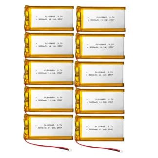 10 Baterías de Litio de 3.7V y 3000mAh, Modelo PL103665, para Placa de Desarrollo Heltec T114 V2 LoRa 32 V3 y Nodo LoRa