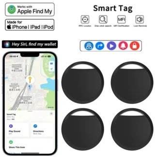 1/2/4 unidades de localizador antipérdida para Apple AirTag, reemplazo con función Buscar mi dispositivo, rastreador GPS Bluetooth para equipaje, niños, iOS, MFi, buscador de llaves